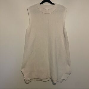 H&M Sleeveless Cream Knit Mini dress